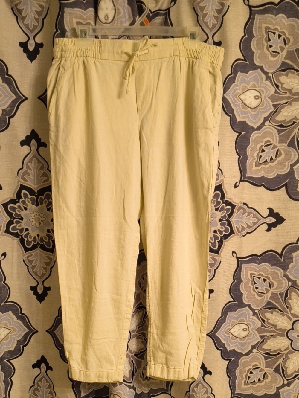 OLD NAVY WOMEN'S Lightweight Drawstring Casual Pants - Cream
